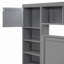 Lit en bois avec armoire tout-en-un, tablette et prises, lit gigogne-531100278