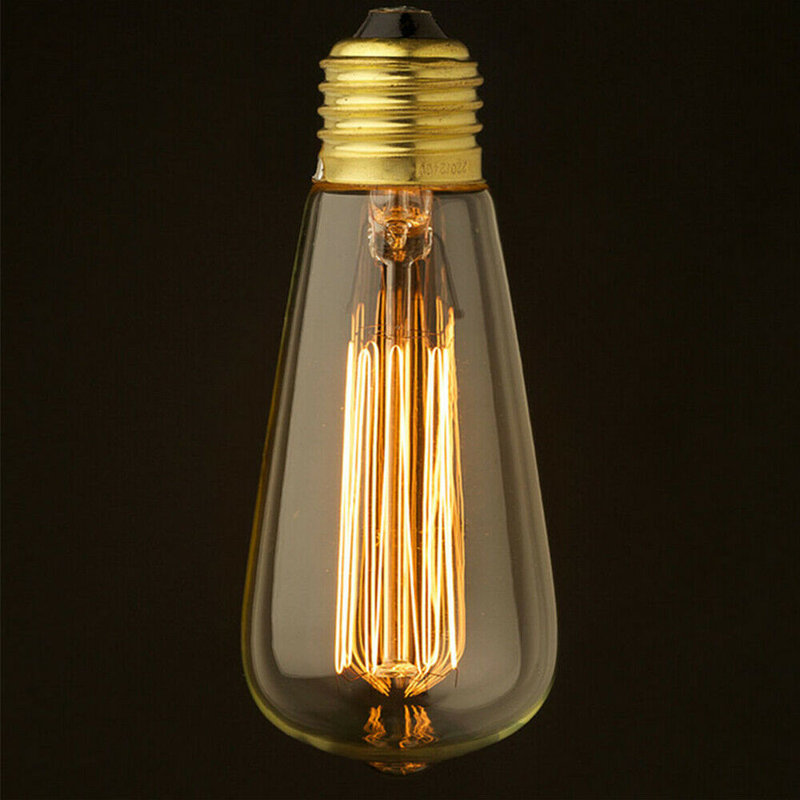 40 Watt ST64, E26 LED, Non-Dimmable Light Bulb Base