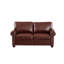 Fauteuil de salon moderne en similicuir bourgogne Modern-755432658