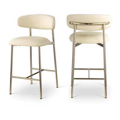 Hikmat Vegan Leather Counter Stool