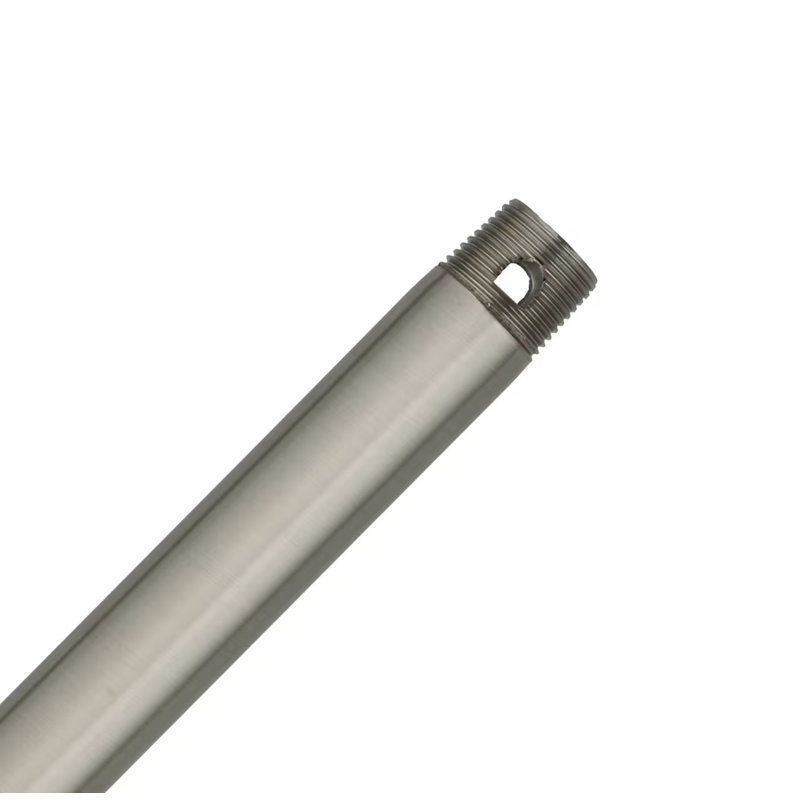 Tige d'extrémité filetée en acier, Nickel brossé, H 24 po x l 1,25 po x P 1,25 po