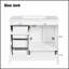 Meuble-lavabo traditionnel de 36 pouces avec lavabo en céramique, armoire blanche, portes à fermeture douce et tiroirs pour un rangement élégant