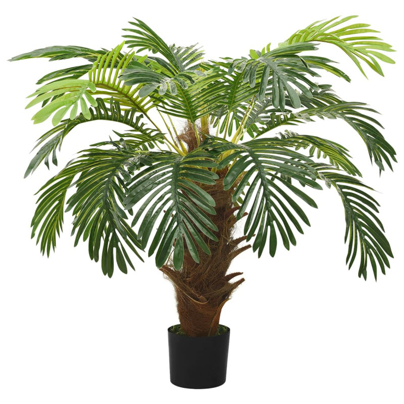 Faux Palm Tree in Pot, 90cm H x 90cm W x 90cm D