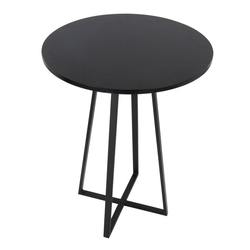 Table de bar et de comptoir Rayna, Noir, noir, noir, noir, 36", Noir, noir, noir, noir