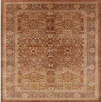 Tapis ivoire / brun clair Roi