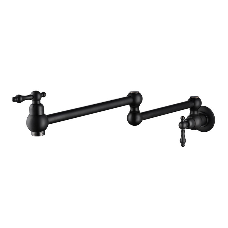 Pot Filler Faucet Wall Mount, Matte Black