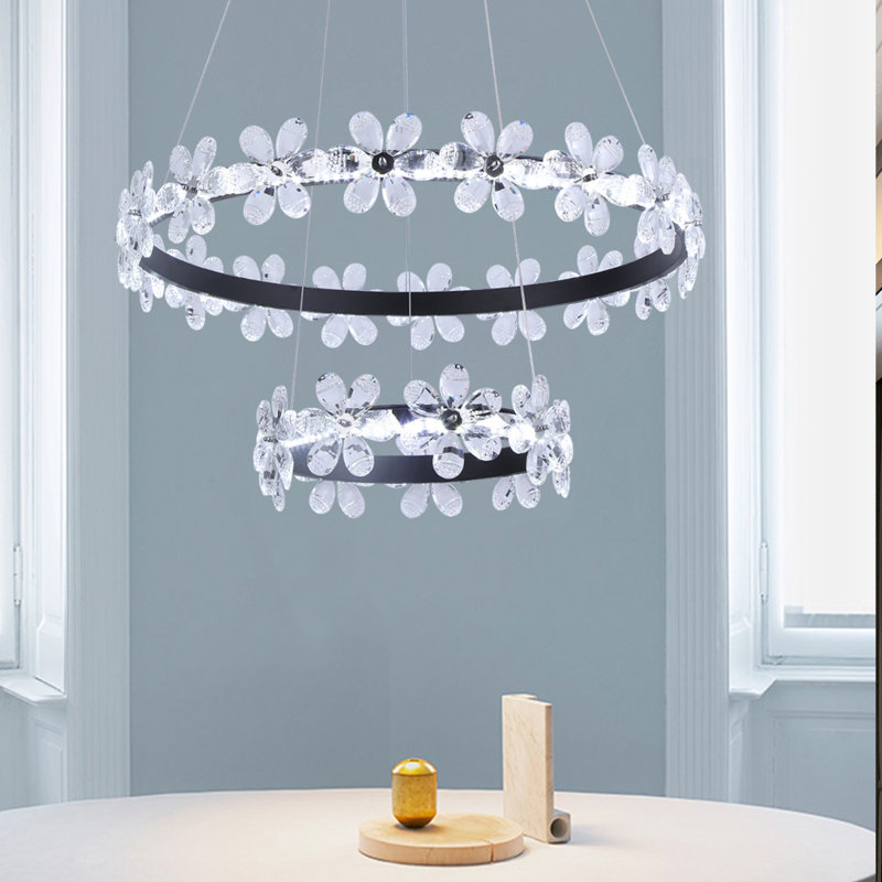 Buckhead 2 - Light LED Wagon Wheel Chandelier