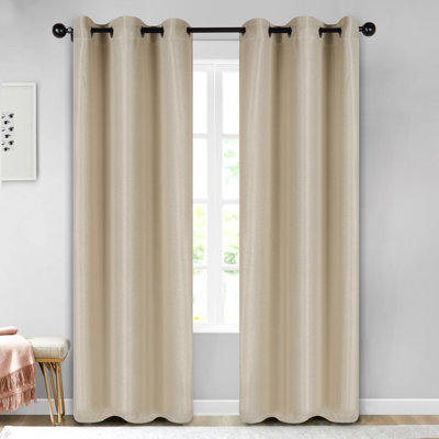 Polyester Thermal Insulated Room Darkening Curtain Panels