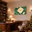 Boussole de Noël et éléments décoratifs de Noël, ensemble de 3 impressions sur toile-1277890841