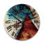Horloge murale en bois massif Ameerah-1058419873
