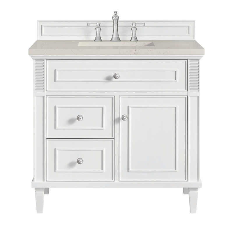 Lorelai 36'' W Single Vanity, Bright White, 8" Widespread, Siberian