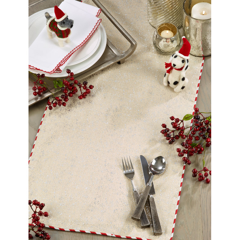 Chemin de table à feuille Jasso