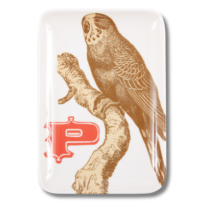 ALPHABET VALET TRAY PARAKEET