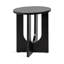Table d'appoint ovale en bois-1124430814