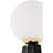 Ceramic Table Lamp with Glass Round Shade-414992565