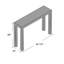 Basan Wood & Bone Inlay Console Table