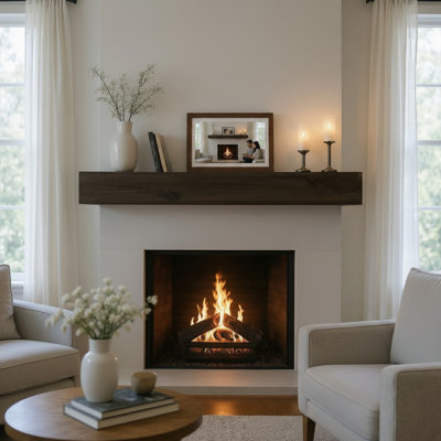 Cecilia  Hand Carved Mantel