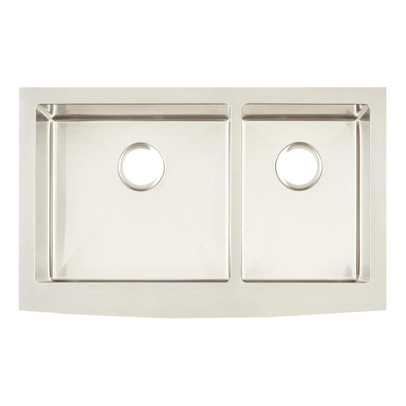 Fournier 36" L Double Basin Farmhouse / Apron Kitchen Sink