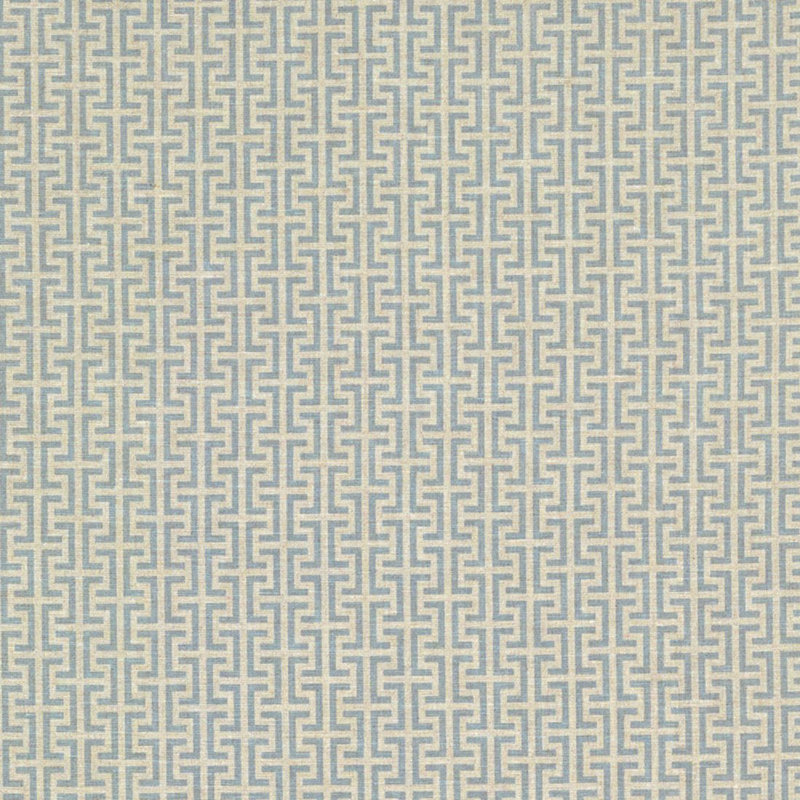 Schumacher x Veere Grenney Temple Fabric, Blue