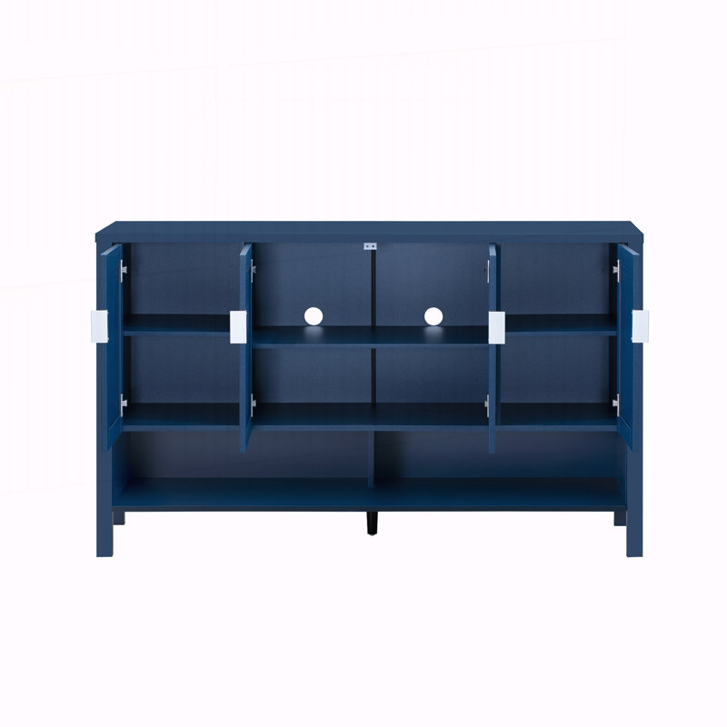55.1'' Storage Sideboard with 4-Doors, Navy Blue