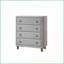 Storage Beds, Contemporary Upholstered 4-Drawer Storage Bed with No Box Spring | Grey|Boucle
