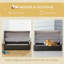 Lit pour chien en rotin avec auvent pliable