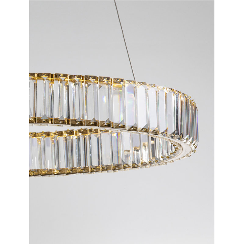 1 - Light Gold LED Unique/Statement Pendant