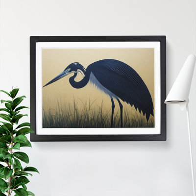 XH1022-4603X Harmonious Heron Bird - Single Picture Frame Print