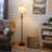 Alcott Hill Crystyle Table And Floor Lamp Set, Bronze With Light Marble