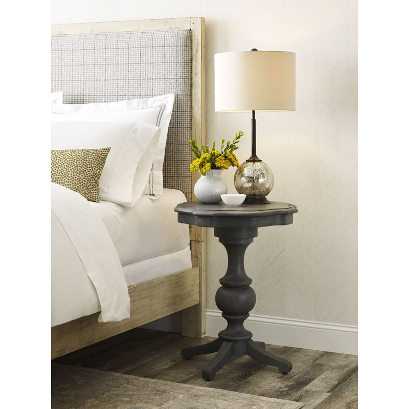Hisbe Solid Wood End Table