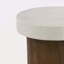 Table d'appoint [plateau antique + cadre naturel]