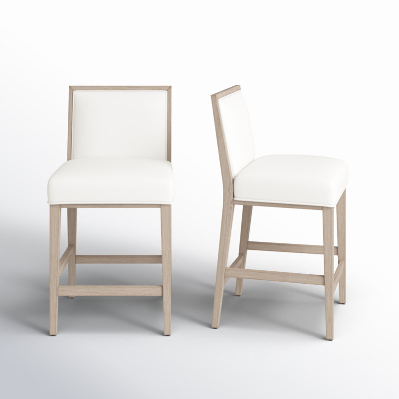 Ivo Temara 26.5" Bar Stool, Pearl