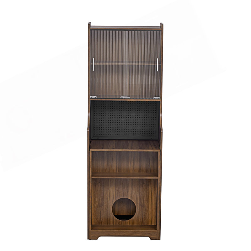 Bureau moderne pliable avec huche et rangement