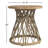 Round Metal Outdoor Side Table , 21.5'' in. W 21.5'' in. D