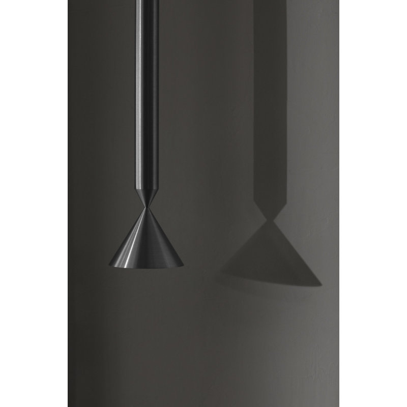 Apollo, 151" H x 4.92" W x 4.92" D, Turtledove/Aluminium