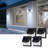 Luminoso 40 LEDs Solar Motion Sensor Security Light Outdoor IP65 Waterproof 6500K Pure White