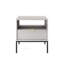 54cm W Metal Bedside Table