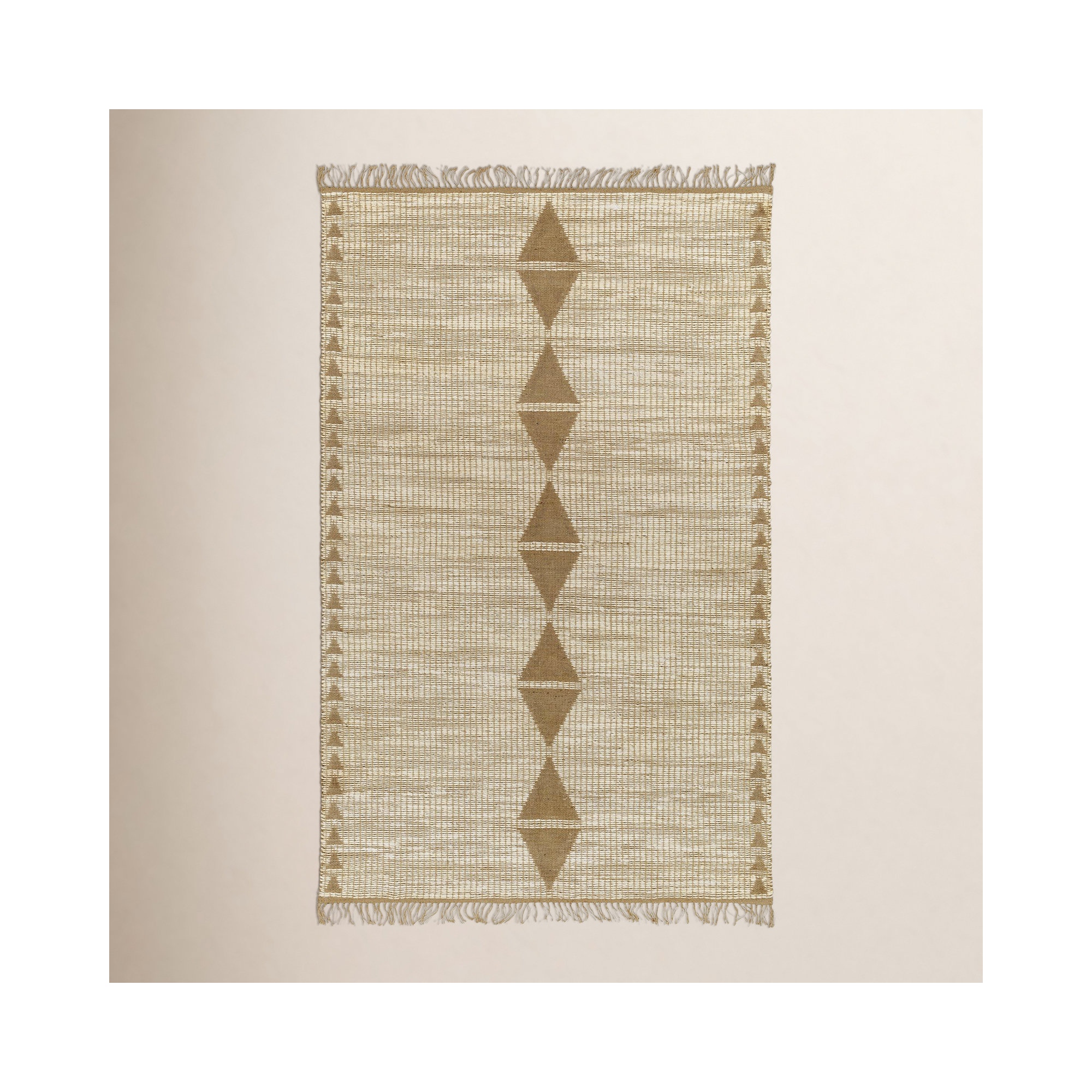 Castlewood Handmade Jute / Sisal Yellow Rug, Rectangle 5' x 7'6"