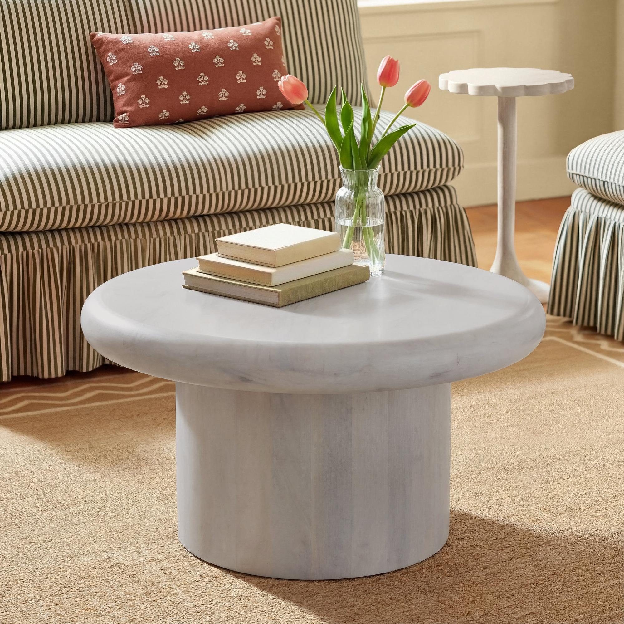 Mayzie Solid Wood Single Coffee Table