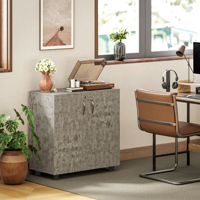 80cm Wide File Cabinet, Grey