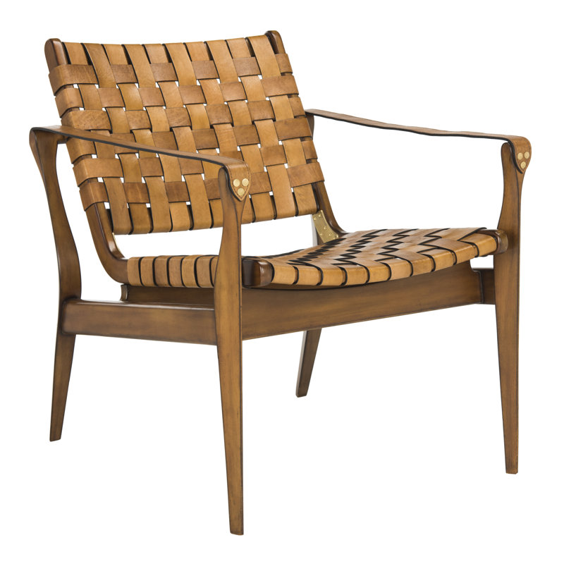 Armchair, Brown Genuine Leather, Brown