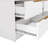 Flórida Set of 2 Modern 2-Drawer Nightstands with Storage, 21.1" W-59307817
