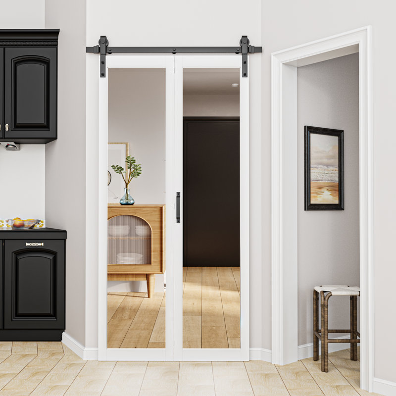 Porte de grange simple pliante 84 po, 40 po x 84 po
