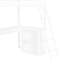 Lit mezzanine simple avec échelle, tablettes et bureau, blanc-291246577-291246582