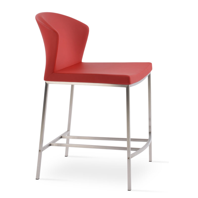 Tabouret de comptoir Capri, Rouge