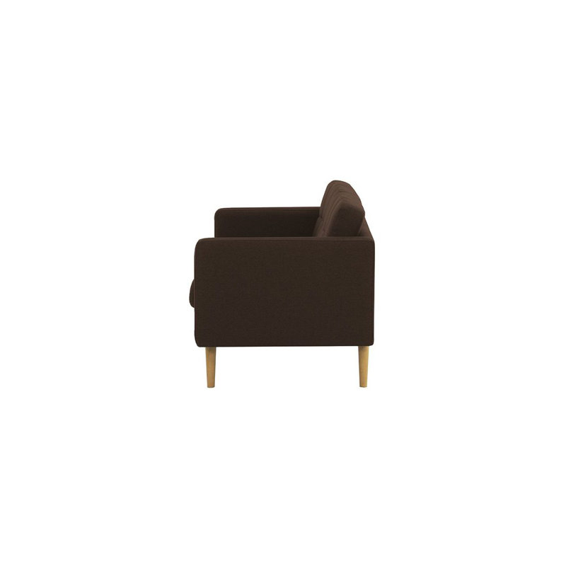 Schulz 2 Seater Upholstered Made to Order Sofa, Brown