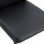 Ensemble de 2 chaises de salle à manger modernes en polyuréthane noir avec pieds en métal robustes pour la cuisine