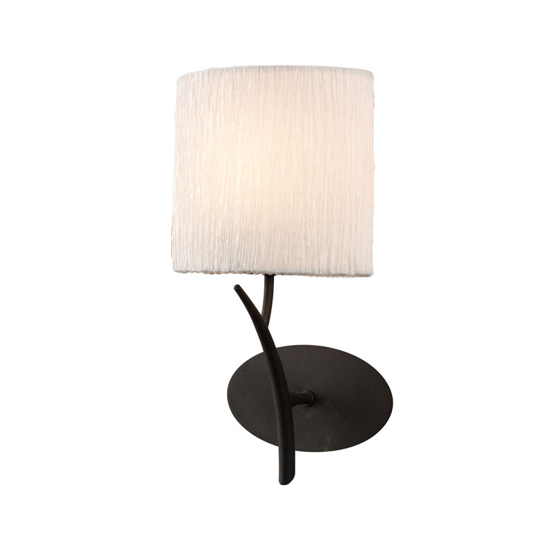 Phaidra Plastic Armed Sconce, White, Yes, Black