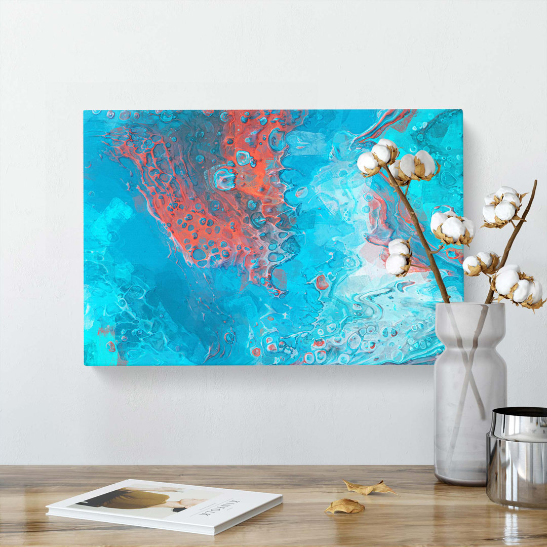 Fire of Subtlety in Abstract - Wrapped Canvas
