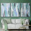 «Ocean Crush I», ensemble de 3 toiles encadrées-97711040-97711039